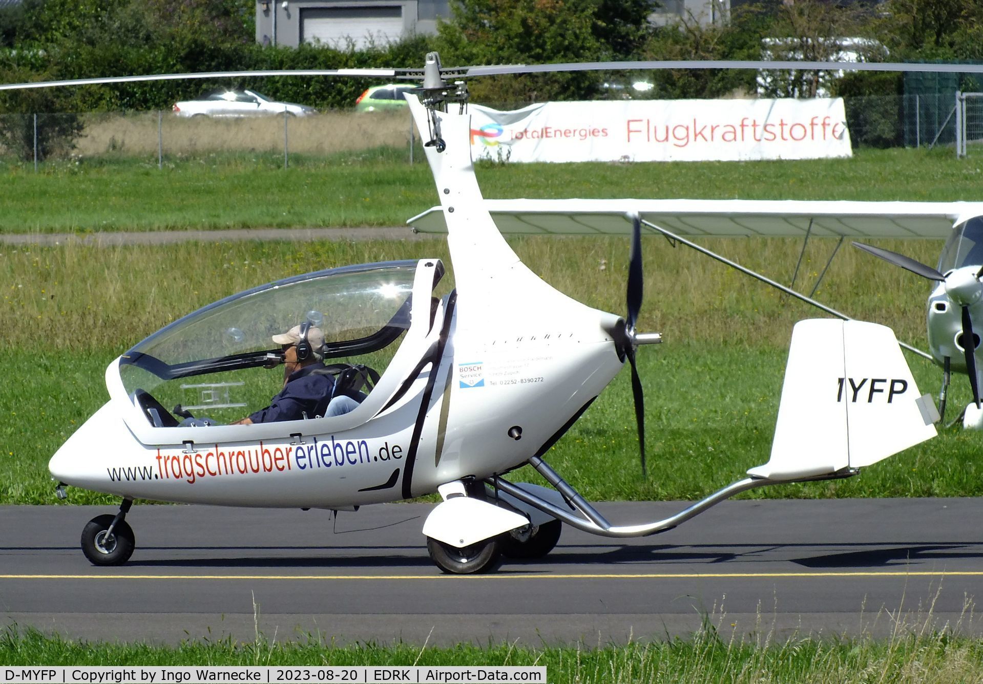 D-MYFP, AutoGyro Calidus C/N not foung D-Myfp, AutoGyro Calidus at Koblenz-Winningen airfield