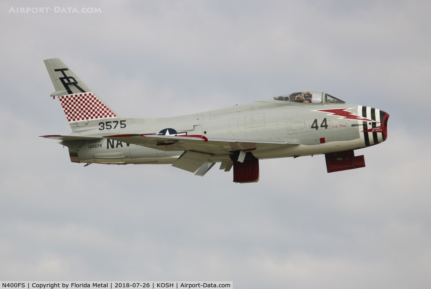 N400FS, 1958 North American AF-1E Fury C/N 244-83, OSH 2018 zx