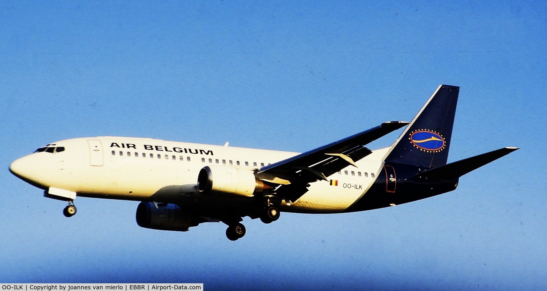 OO-ILK, 1987 Boeing 737-3Q8 C/N 23766, Slide scan