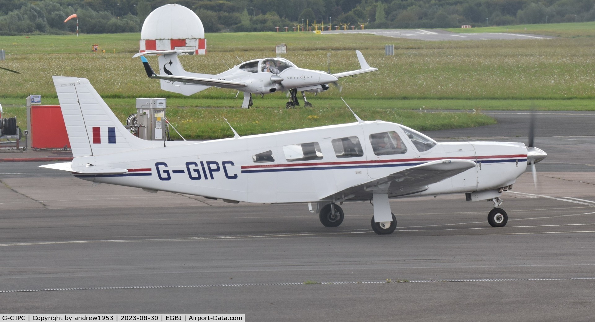 G-GIPC, 1982 Piper PA-32R-301 Saratoga SP C/N 32R-8313005, G-GIPC at Gloucestershire Airport.