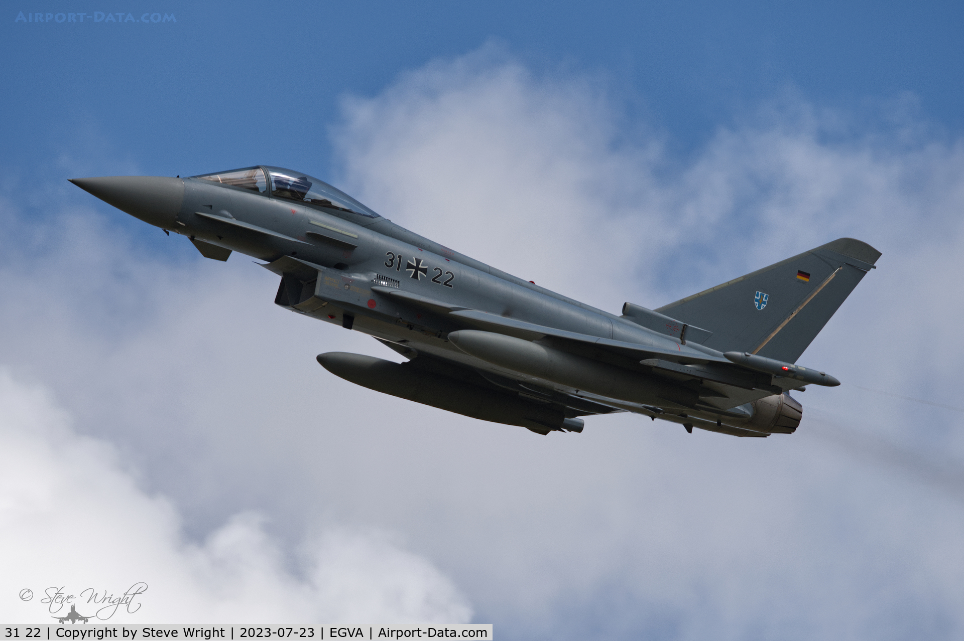 31 22, Eurofighter EF-2000 Typhoon S C/N AS015, RIAT 2023 RAF Fairford UK