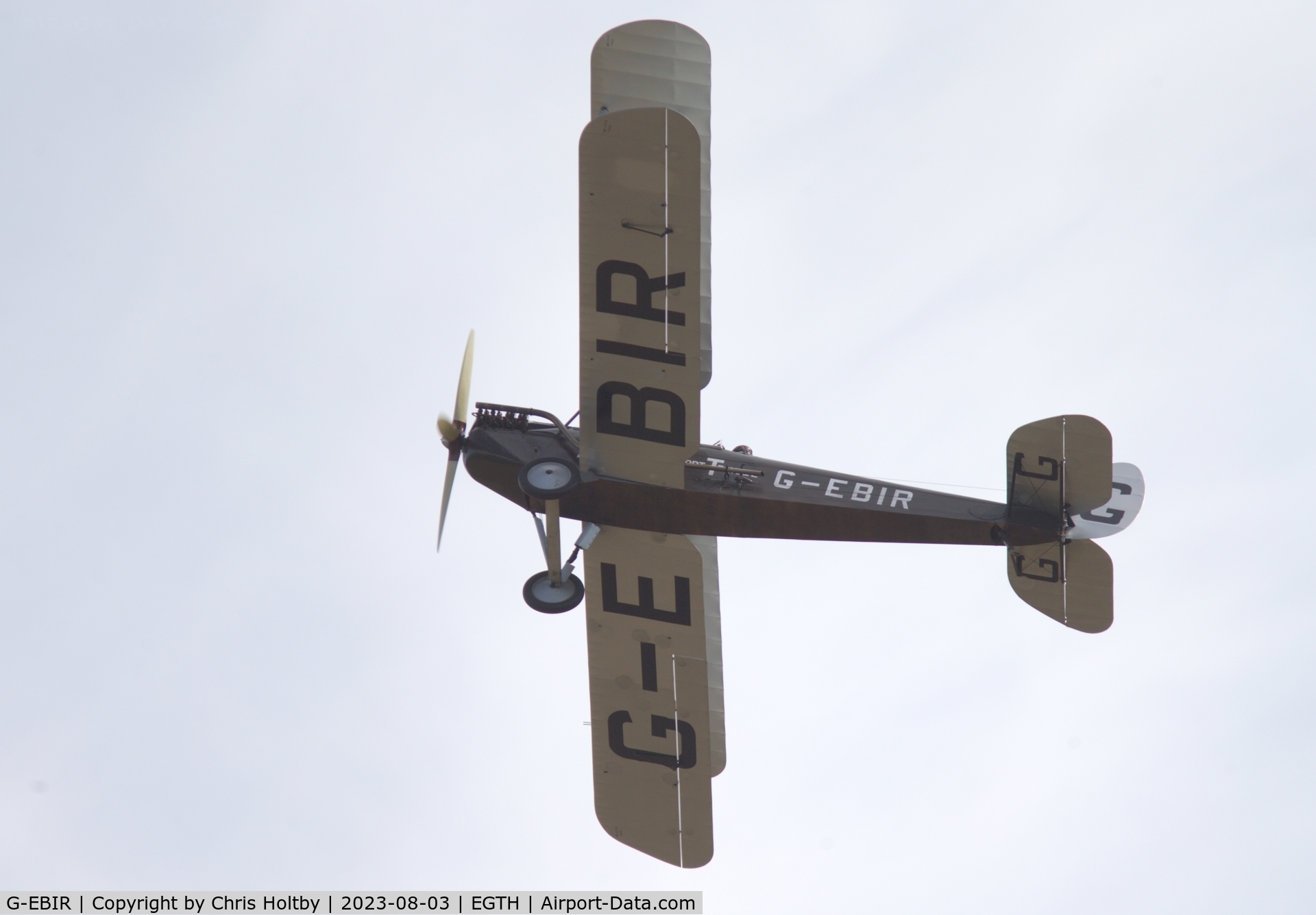 G-EBIR, 1924 De Havilland DH.51Moth C/N 102, !924 De Havilland Moth performing at the Old Warden Vintage Airshow