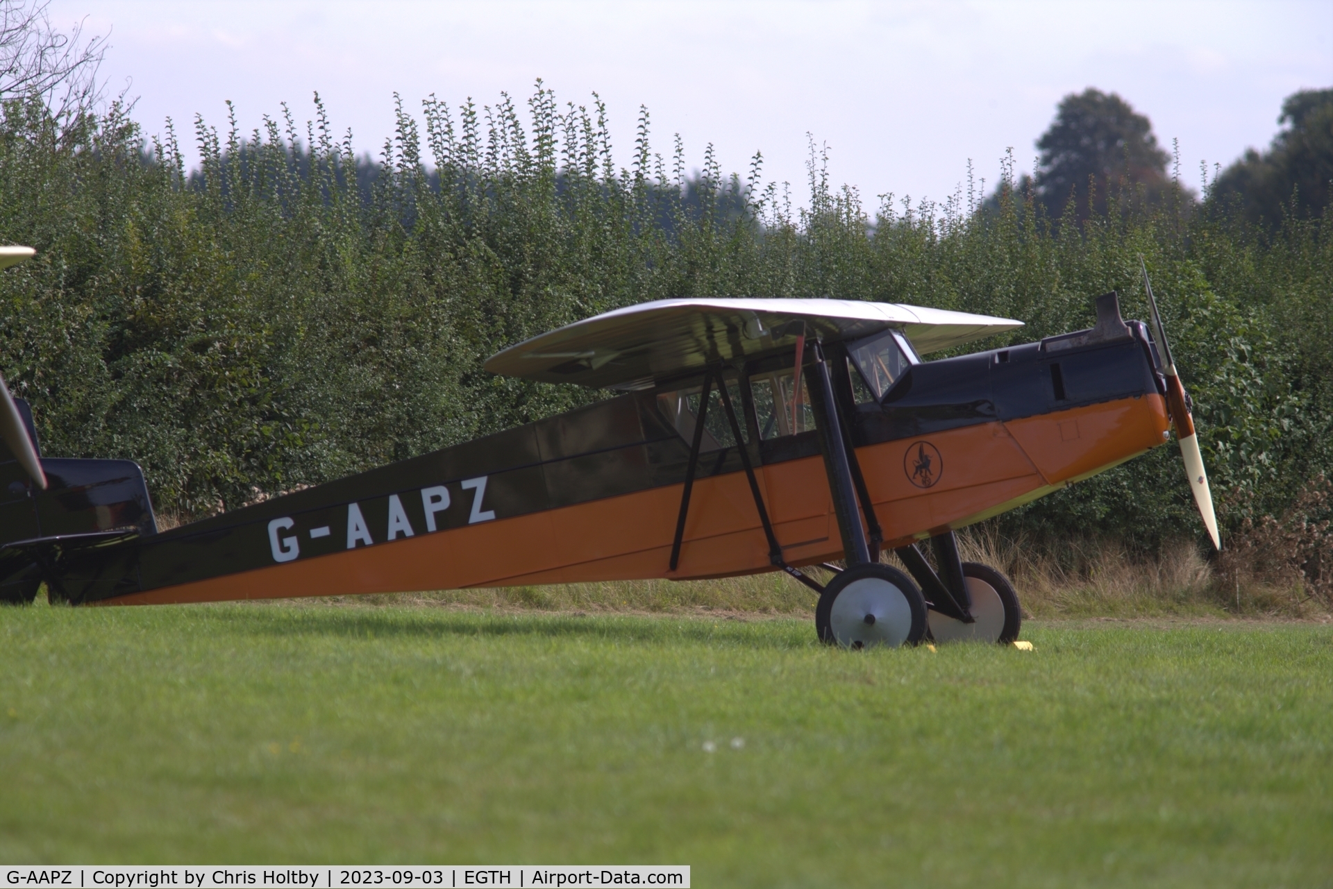G-AAPZ, 1930 Desoutter MKI C/N D.25, At the Vintage Airshow at Old Warden, Beds.