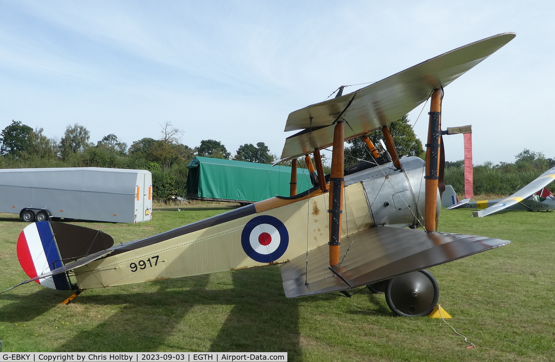 G-EBKY, 1920 Sopwith Pup C/N W/O 3004/14, 1920 Sopwith Pup rolled out for the Vintage Air Display at Old Warden