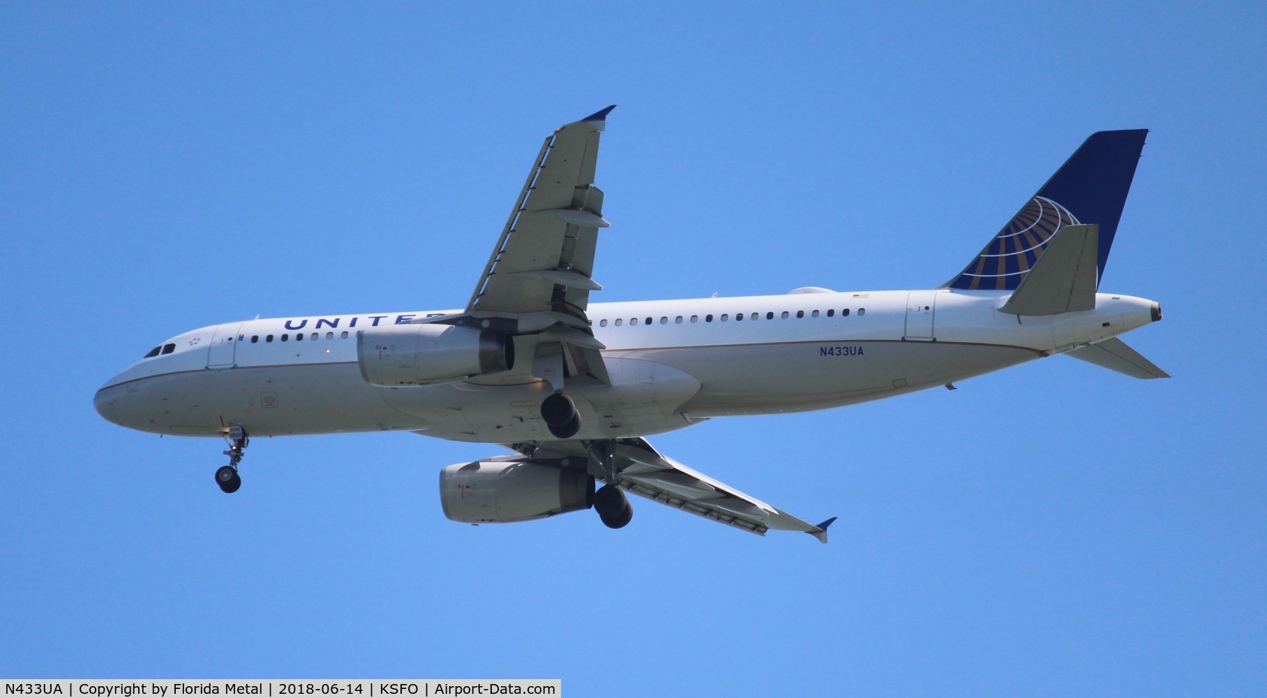 N433UA, 1996 Airbus A320-232 C/N 589, UAL A320 zx AUS-SFO