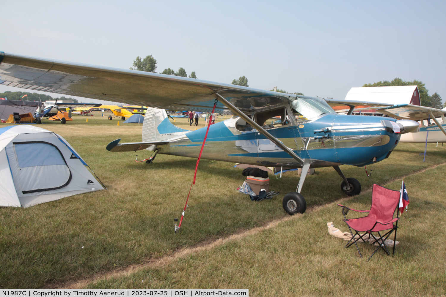N1987C, 1953 Cessna 170B C/N 26132, 1953 Cessna 170B, c/n: 26132. AirVenture 2023