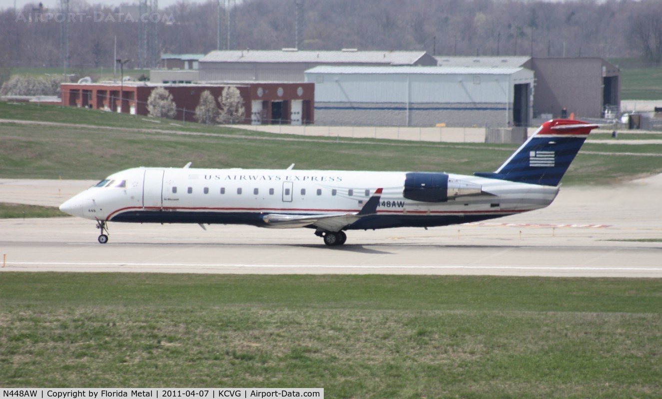 N448AW, 2003 Bombardier CRJ-200LR (CL-600-2B19) C/N 7814, AWI/USA CRJ2 zx
