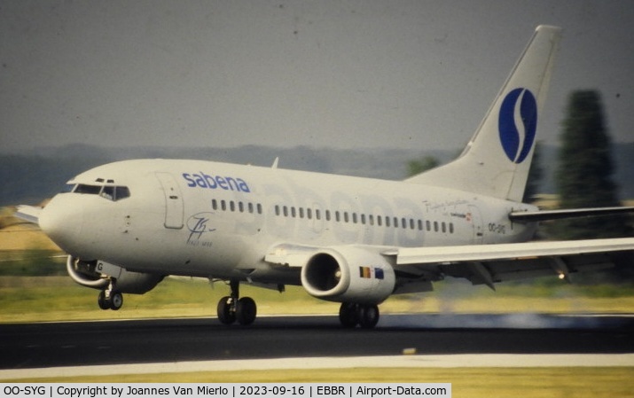 OO-SYG, 1991 Boeing 737-529 C/N 25249, Slide scan