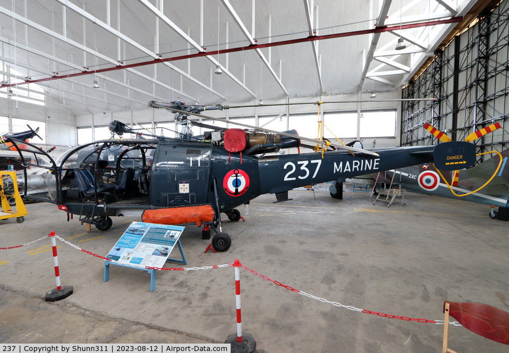 237, Aérospatiale SA-316B Alouette III C/N 1237, Now preserved at ANAMAN - Rochefort French Navy Museum since 2023