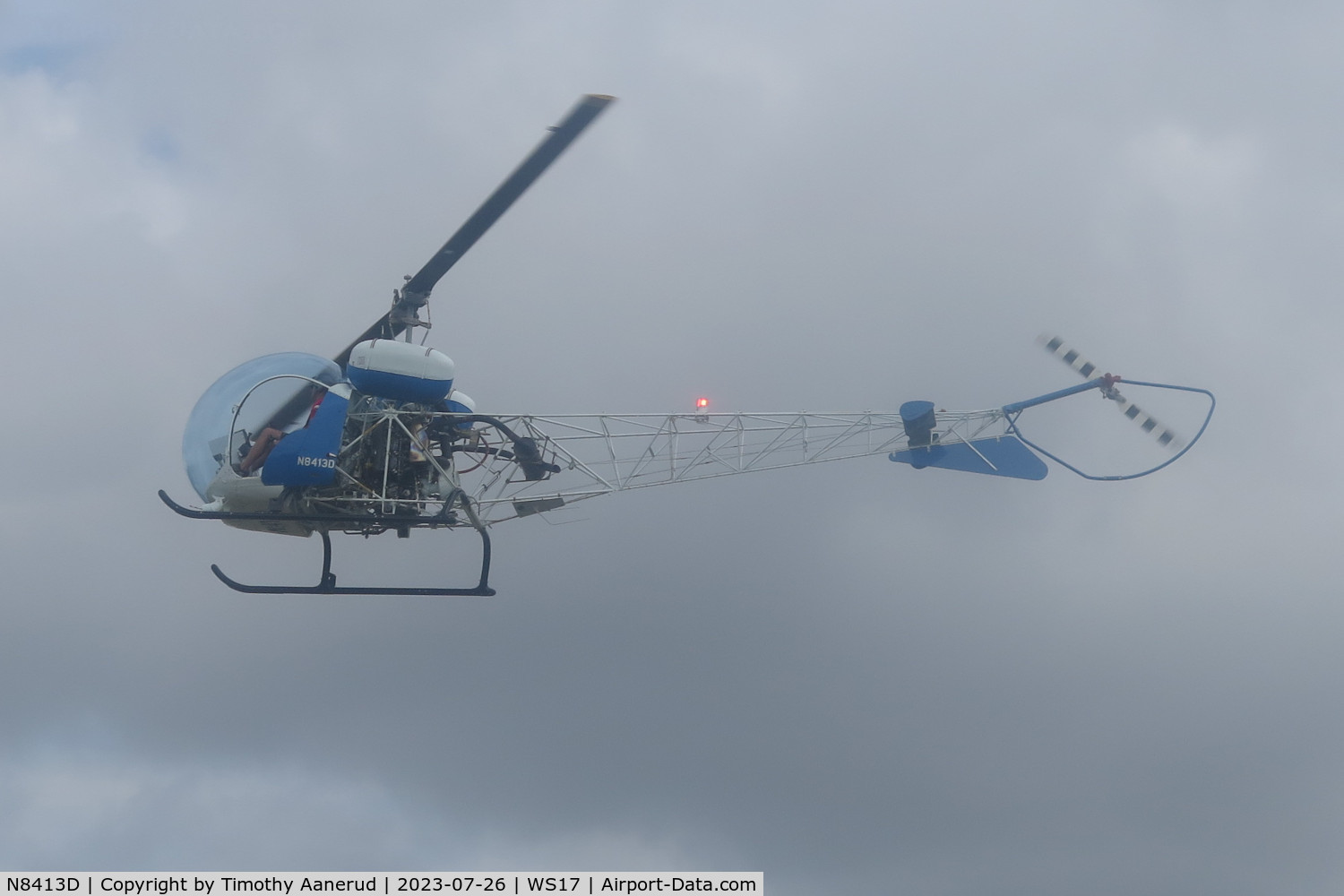 N8413D, Bell 47G-5A C/N 25091, Bell 47G-5A, c/n: 25091. Helicopter Rides. AirVenture 2023