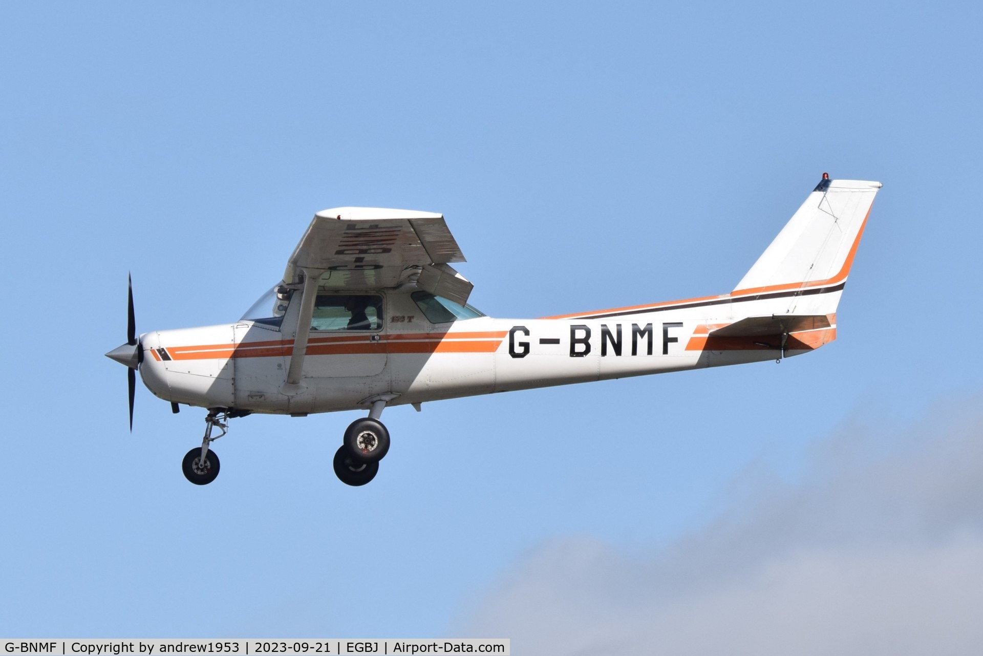G-BNMF, 1982 Cessna 152 C/N 152-85563, G-BNMF at Gloucestershire Airport.