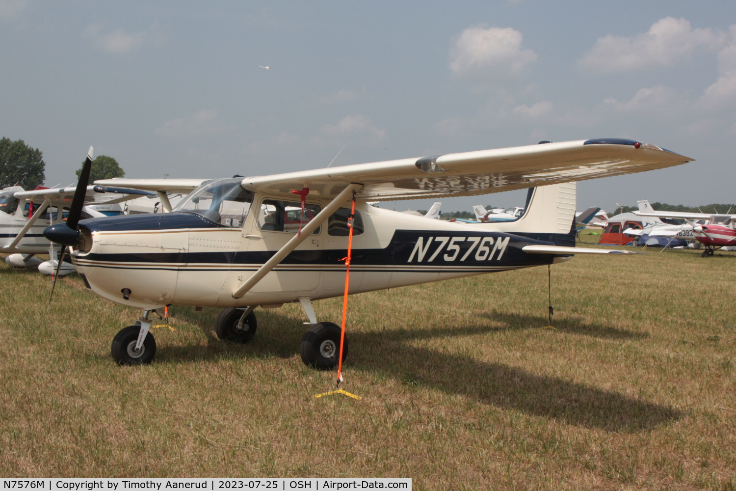 N7576M, 1959 Cessna 175 Skylark C/N 55876, 1959 Cessna 175, c/n: 55876. AirVenture 2023