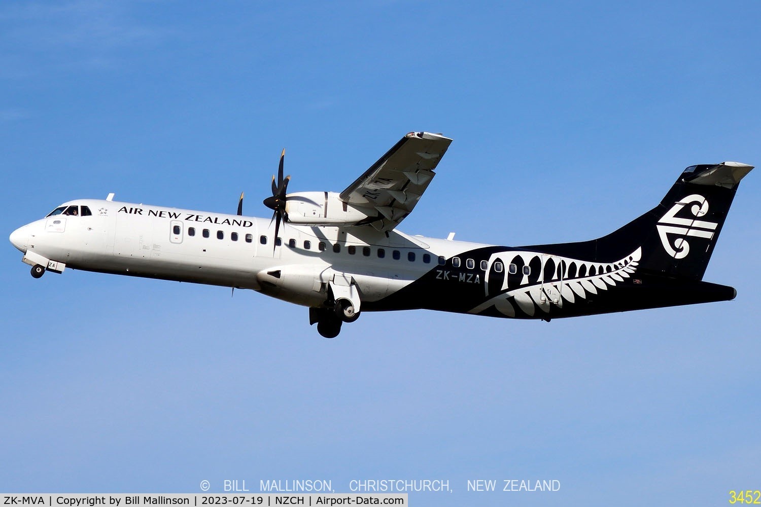 ZK-MVA, 2012 ATR 72-600 (72-212A) C/N 1051, NZ176M to PMR