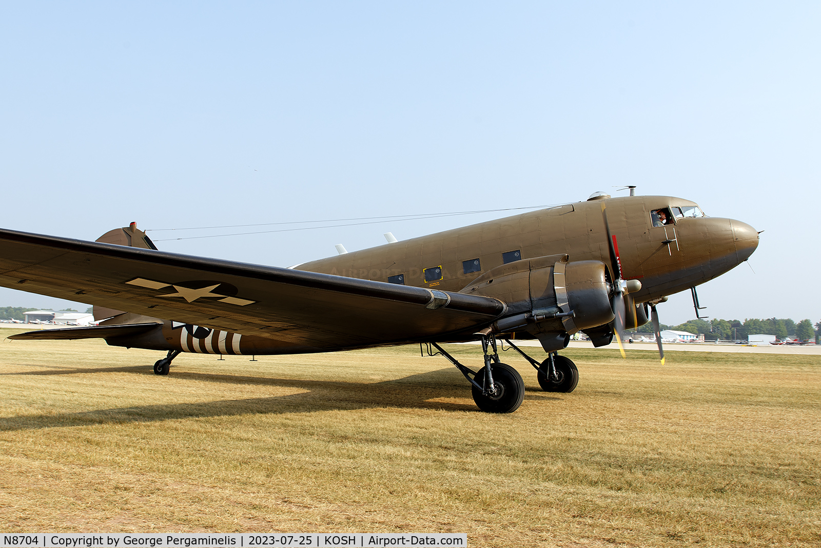 N8704, 1944 Douglas DC3C-S4C4G (TC-47B-30-DK) C/N 33048, Oshkosh 2023.