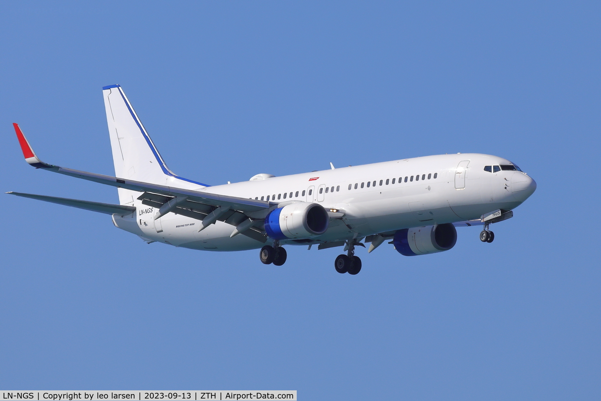 LN-NGS, 2014 Boeing 737-8JP C/N 39029, ZTH 13.9.2023