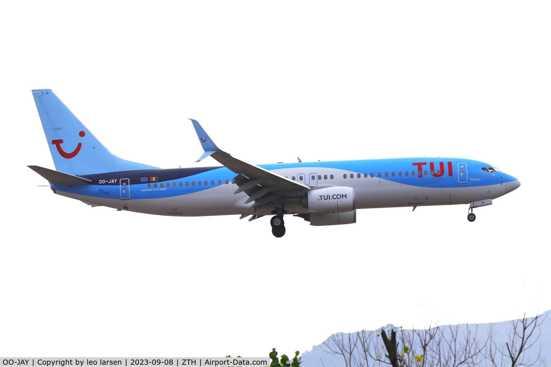 OO-JAY, 2013 Boeing 737-8K5 C/N 40944, ZTH 8.9.2023
