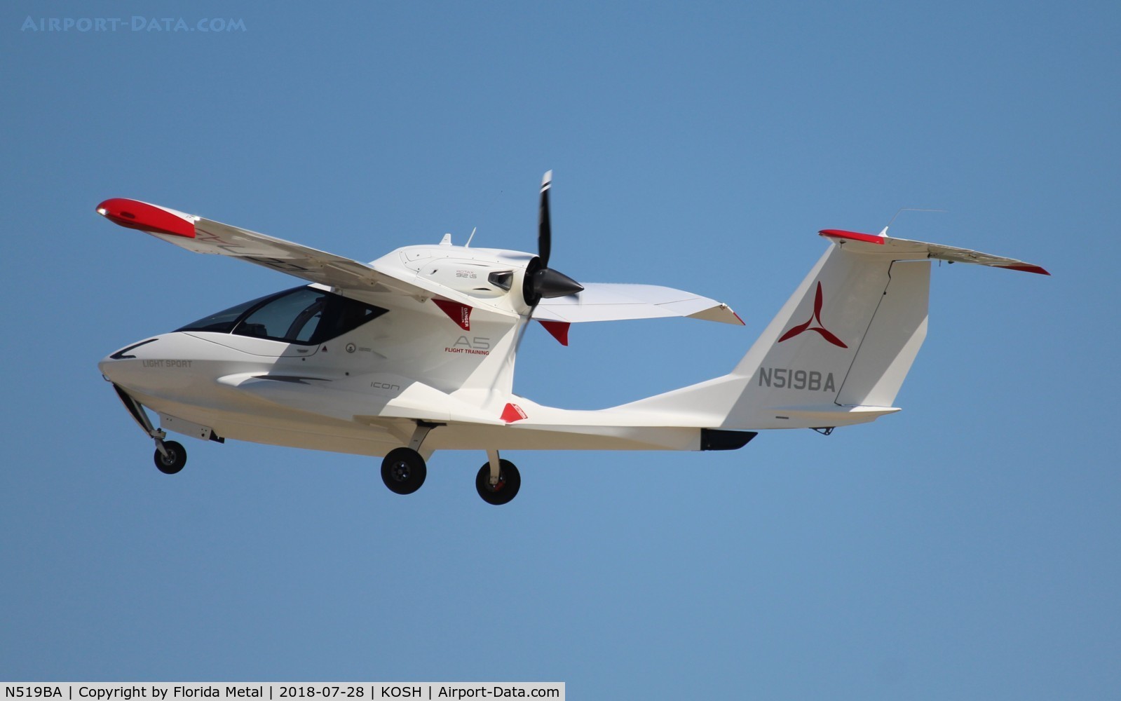 N519BA, 2016 ICON Aircraft A5 C/N 00013, Icon A5 zx