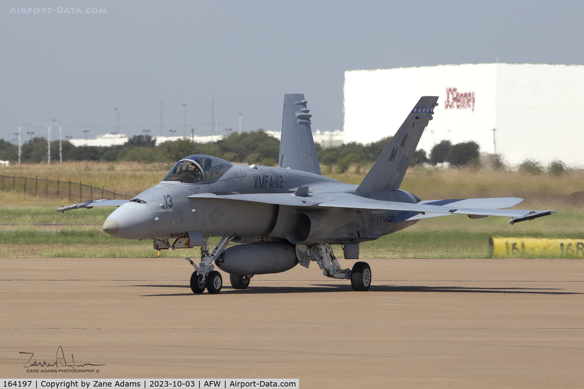 164197, 1990 McDonnell Douglas F/A-18C Hornet C/N 0960/C192, VMFA-112 Hornet at Perot Field - Fort Worth, TX