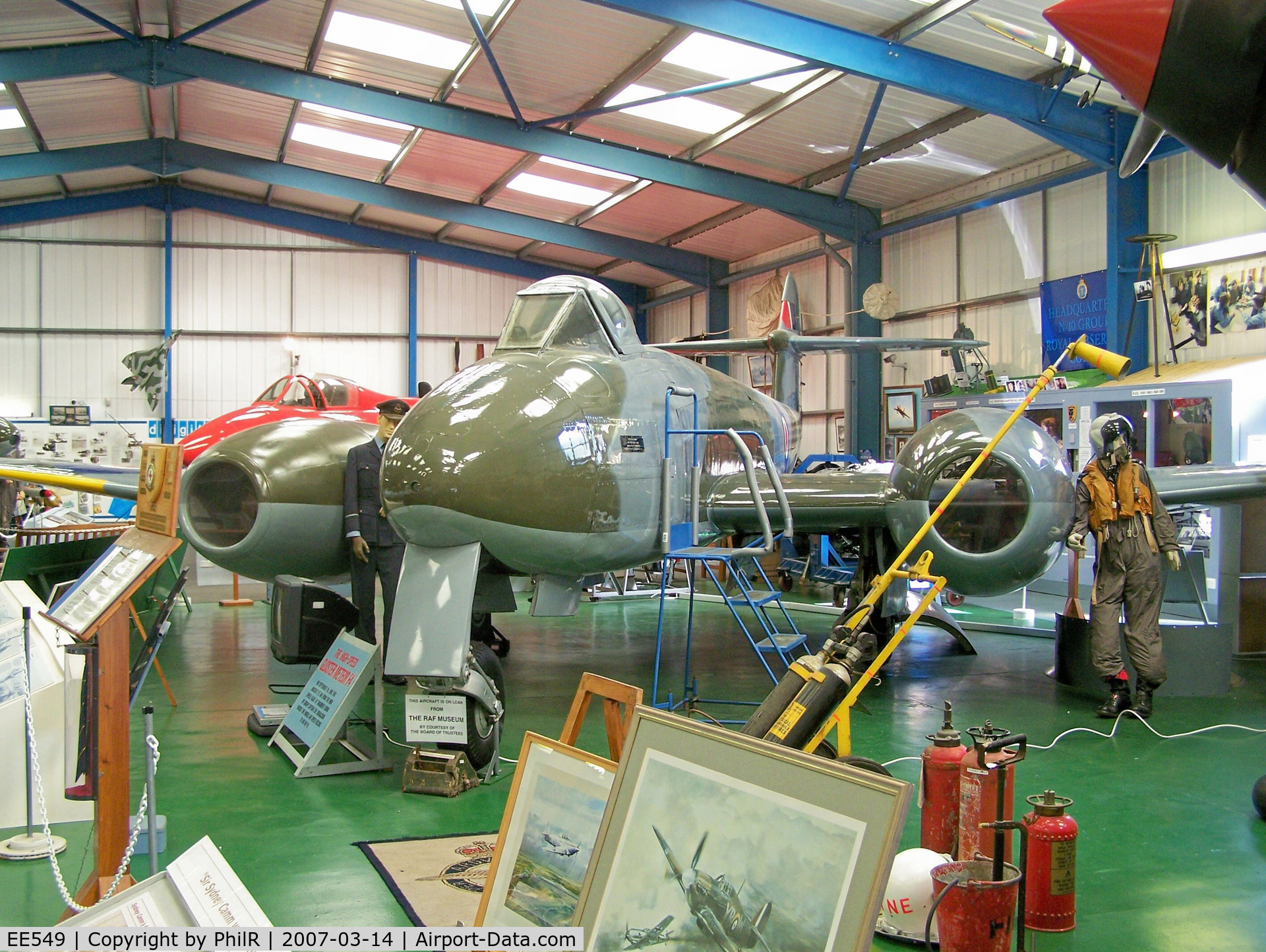 EE549, 1946 Gloster Meteor F.4 C/N Not found EE549, EE549 1946 Gloster Meteor FIV Special World Speed  Record Holder Tangmere Museum