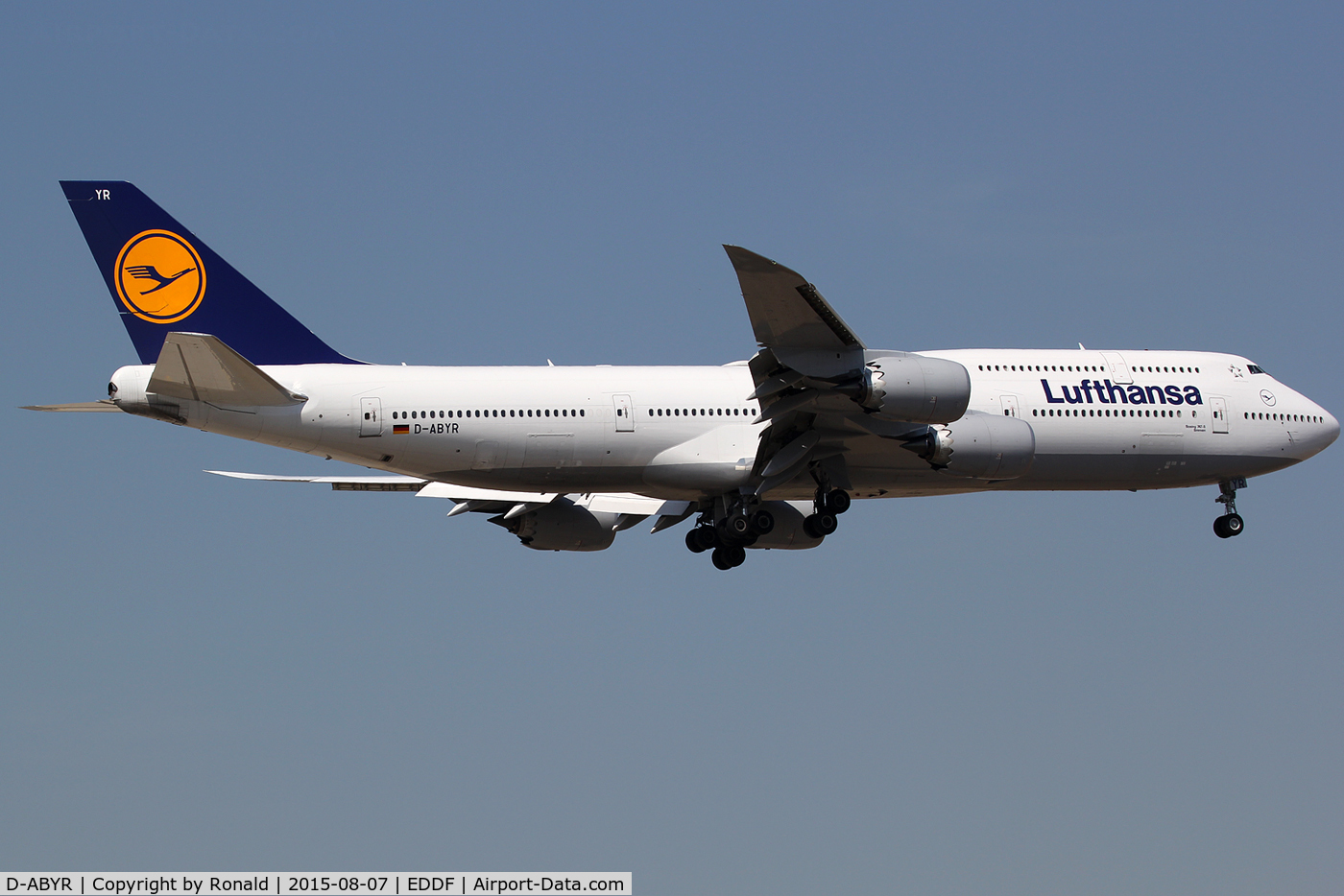 D-ABYR, 2014 Boeing 747-830 C/N 37842, at fra