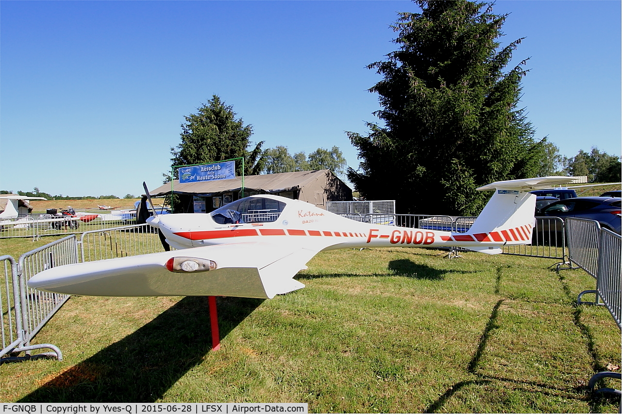 F-GNQB, Diamond DA-20A-1-100 Katana C/N 10226, Diamond DA-20A-1-100 Katana,Displayed at Luxeuil-St Sauveur Air Base 116 (LFSX)
