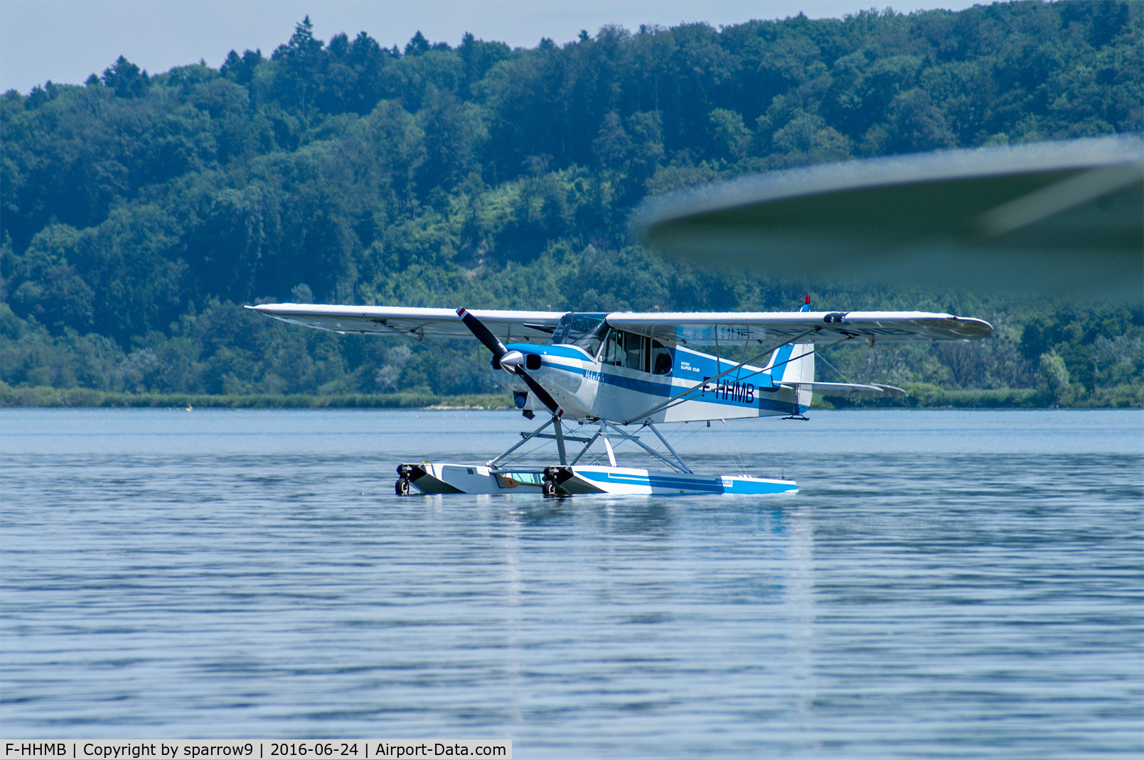 F-HHMB, 1977 Piper PA-18-150 Super Cub C/N 18-7709053, Seaplane meeting Lac de Neuchâtel/Yverdon