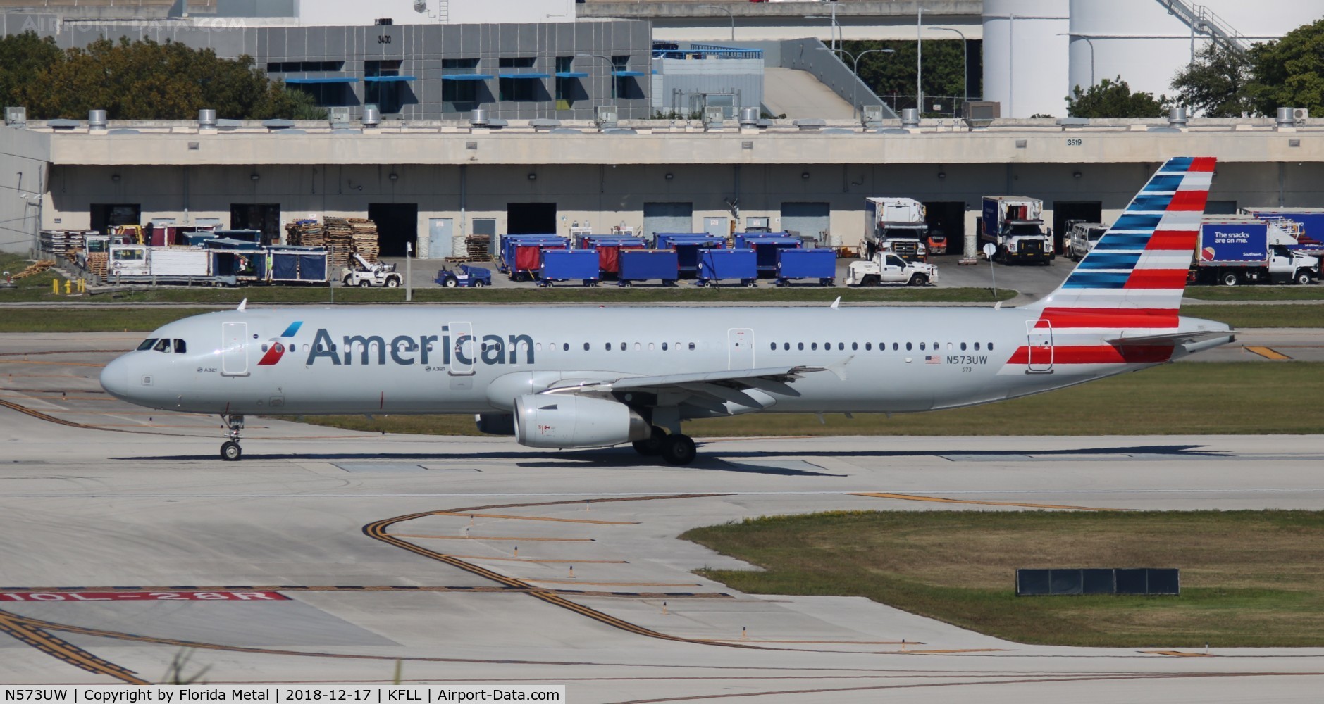 N573UW, 2014 Airbus A321-231 C/N 5939, AAL A321 zx FLL-KDFW