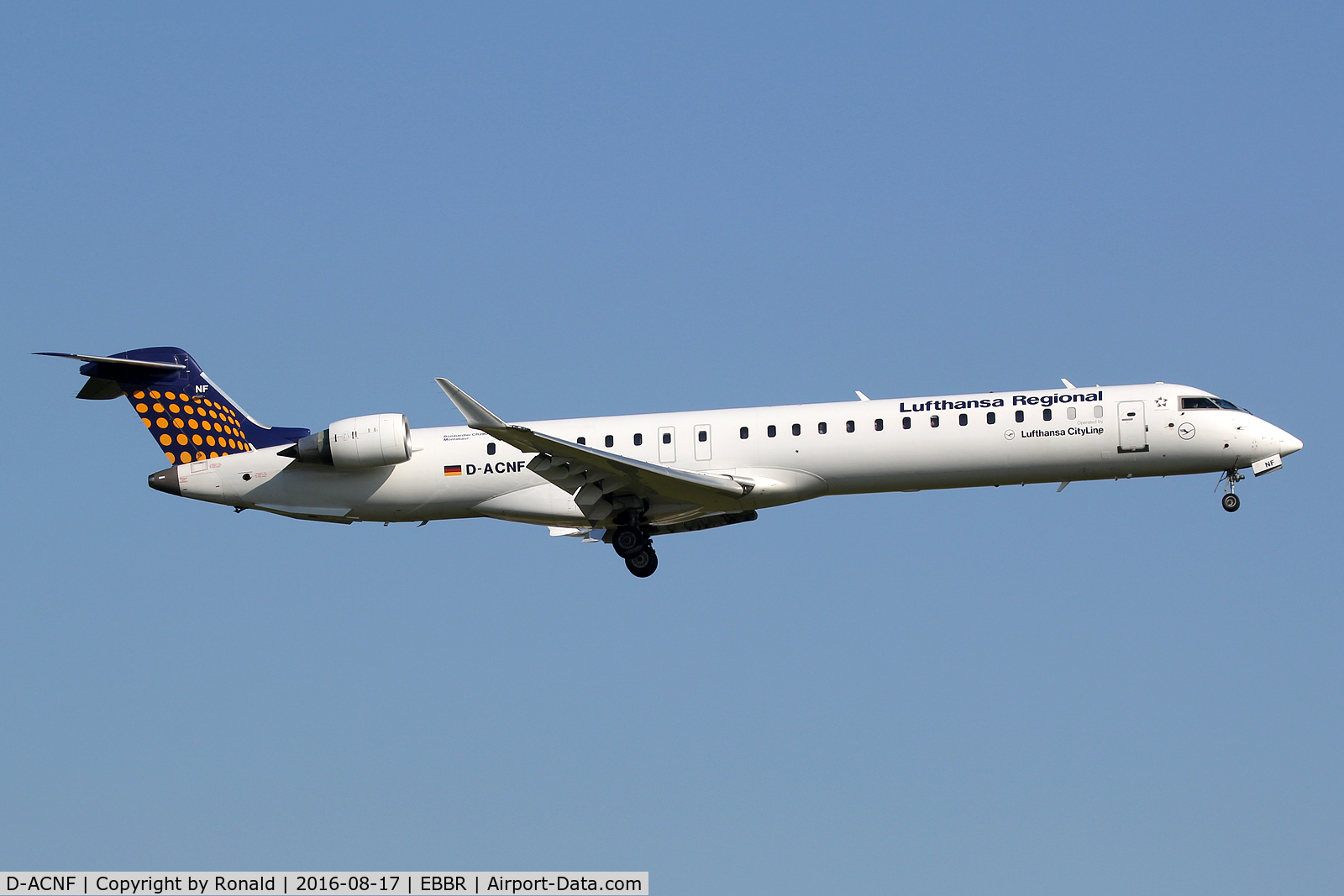 D-ACNF, 2009 Bombardier CRJ-900 (CL-600-2D24) C/N 15243, at bru