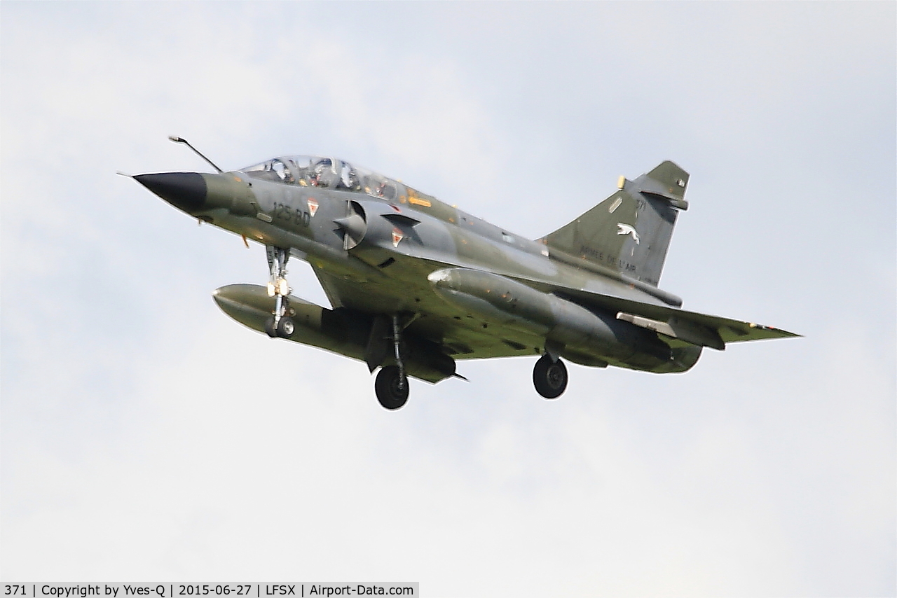 371, Dassault Mirage 2000N C/N 378, Dassault Mirage 2000N (125-BD), On final rwy 29, Luxeuil-St Sauveur Air Base 116 (LFSX)
