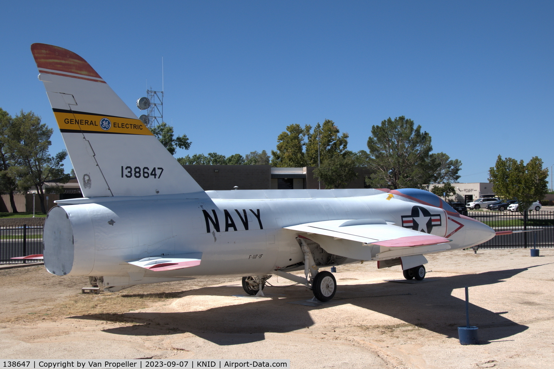 138647, Grumman F-11F-1  (G-98J) Super Tiger C/N 44, Grumman F11F-1F Super Tiger 2nd prototype at the China Lake Museum in Ridgecrest, California