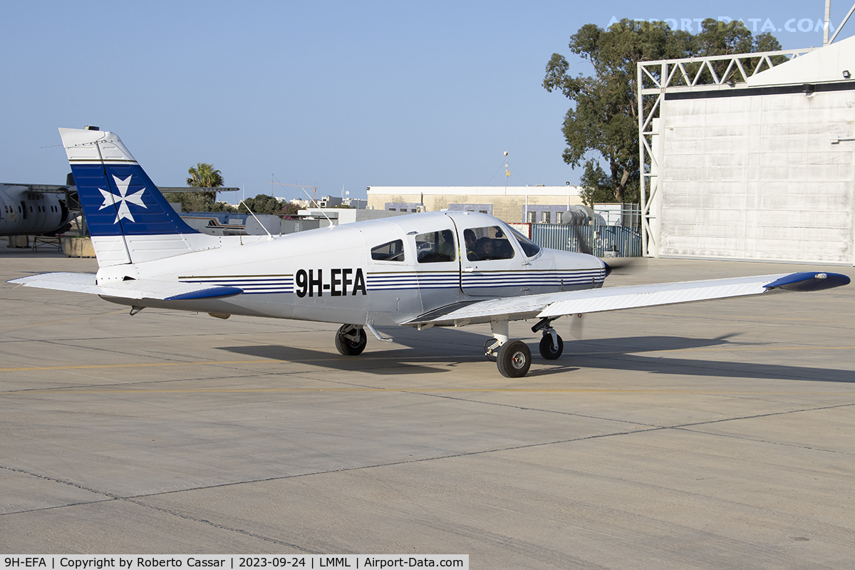 9H-EFA, 2002 Piper PA-28-161 Cherokee Warrior III C/N 2842162, Malta International Airshow 2023