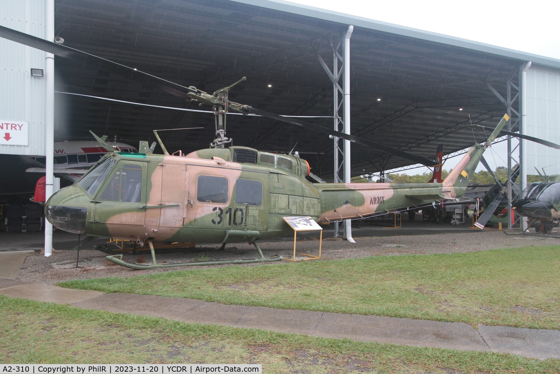 A2-310, 1972 Bell UH-1H Iroquois C/N 13310, A2-310 (72-21161) 1972 Bell UH-1H Iroquois QAM Caloundra