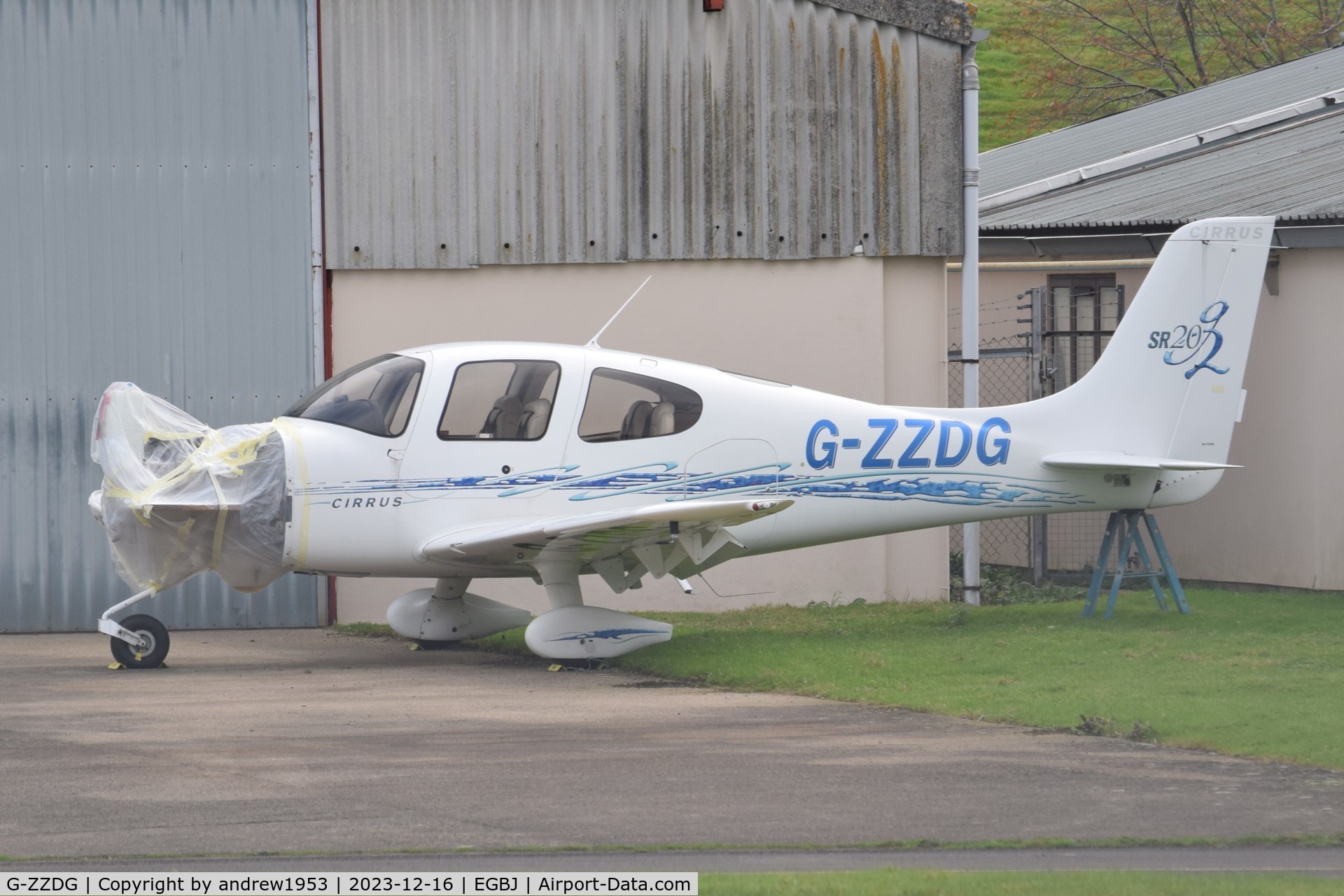 G-ZZDG, 2006 Cirrus SR20 G2 C/N 1733, G-ZZDG at Gloucestershire Airport.