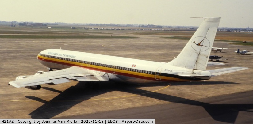 N21AZ, 1964 Boeing 707-351C C/N 18747, ex-slide