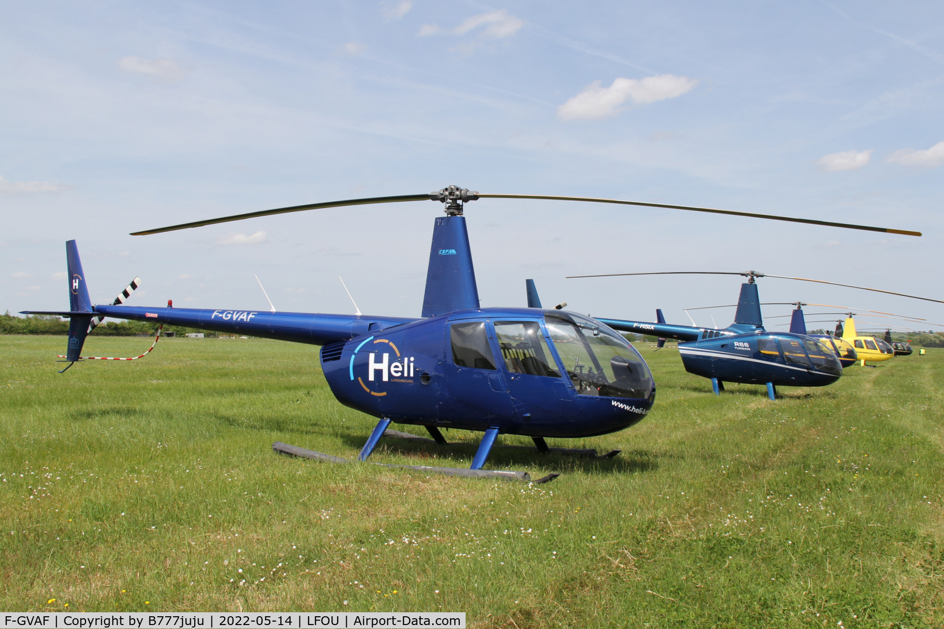 F-GVAF, Robinson R44 II C/N 10234, at Helico 2022 Cholet
