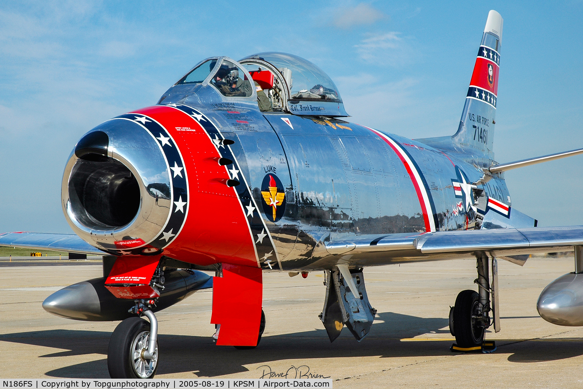 N186FS, 1956 Canadair CL-13B Sabre 6 C/N 1461, Ed Shipley arriving with the F-86