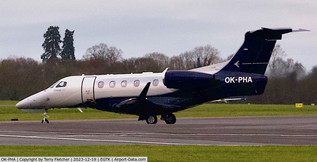 OK-PHA, 2021 Embraer EMB-505 Phenom 300 C/N 50500611, At Oxford Kidlington