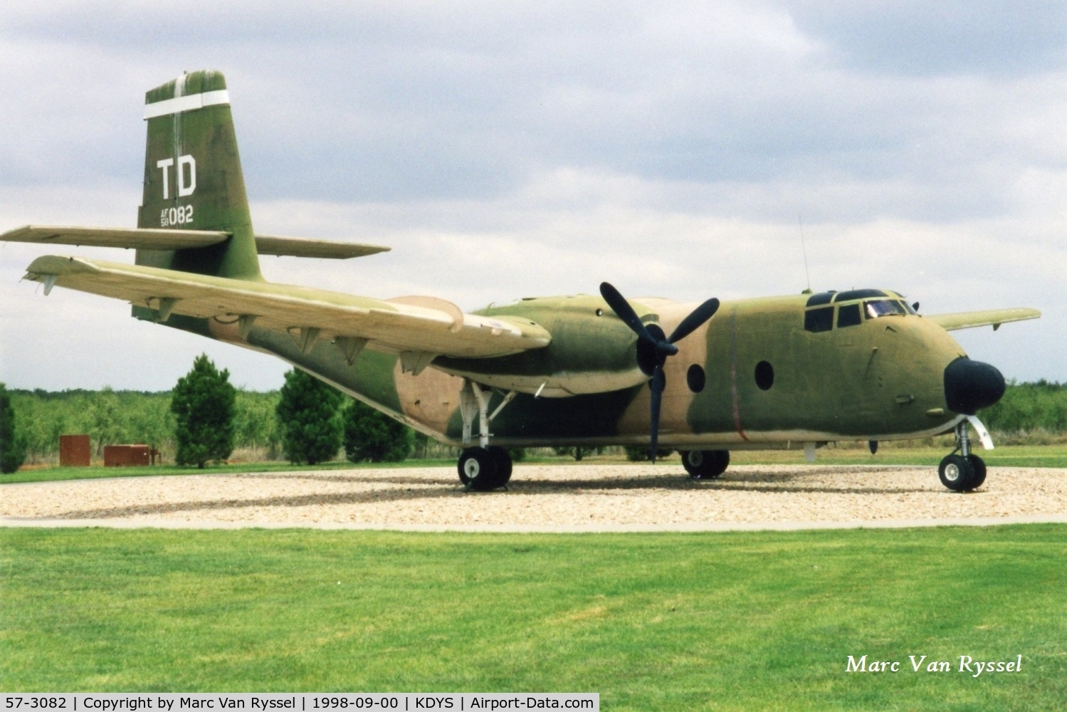 57-3082, 1957 De Havilland Canada YC-7A Caribou (YAC-1) C/N 7, At Linear Air Park Dyess AFB.