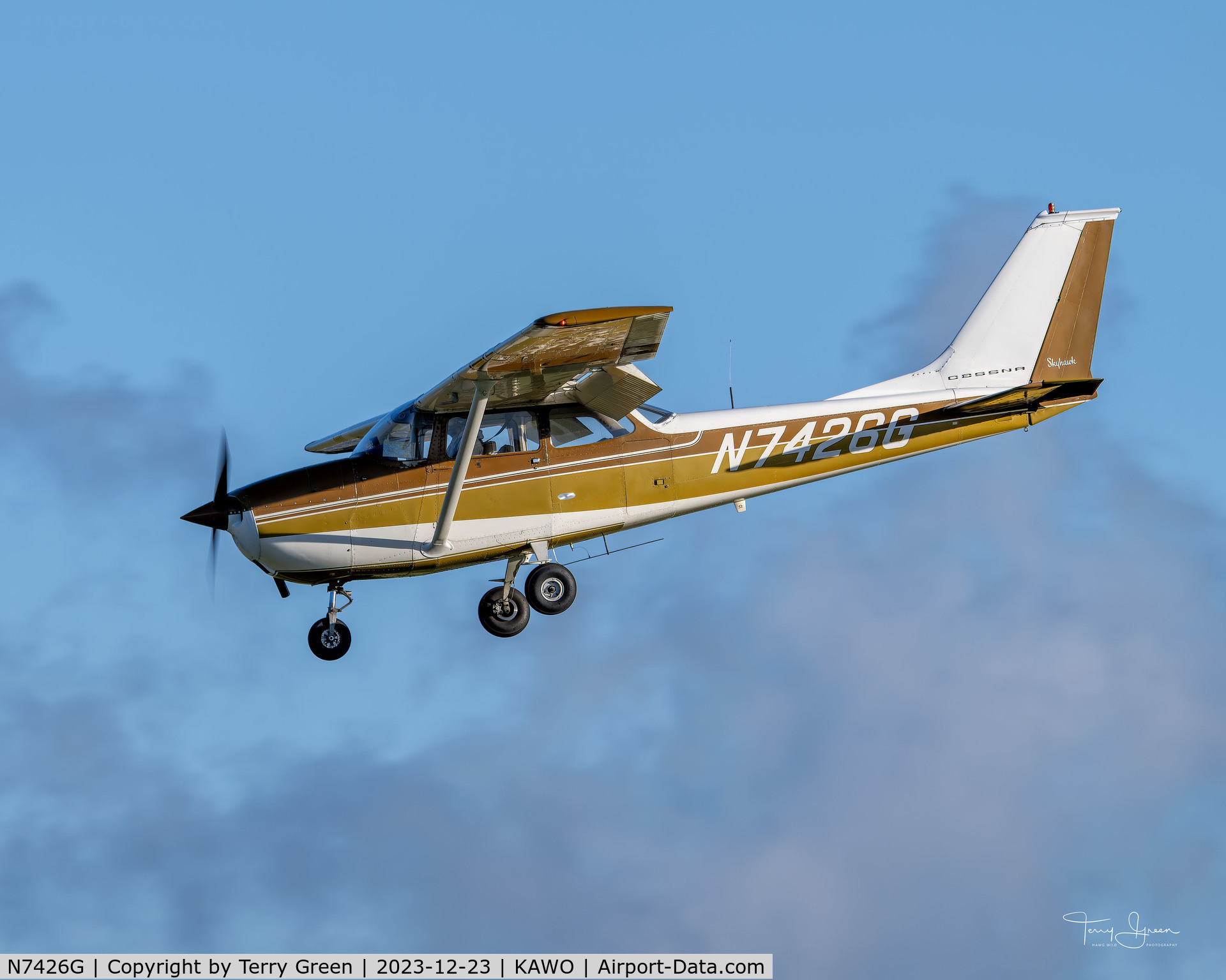 N7426G, 1970 Cessna 172K Skyhawk C/N 17259126, KAWO