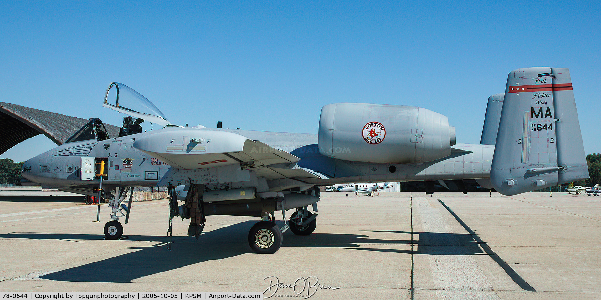 78-0644, 1978 Fairchild Republic A-10C Thunderbolt II C/N A10-0264, 104th FW with Red Sox World Series decals