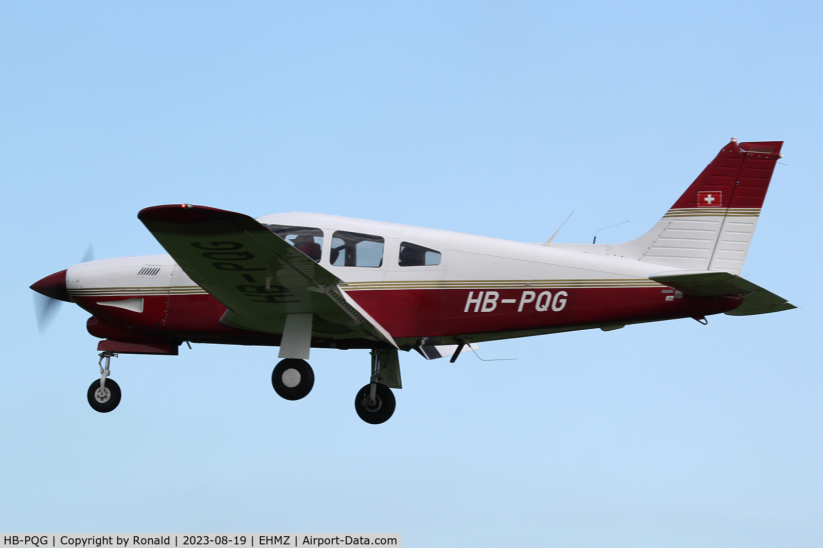 HB-PQG, 1977 Piper PA-28R-201T Cherokee Arrow III C/N 28R-7803047, at ehmz