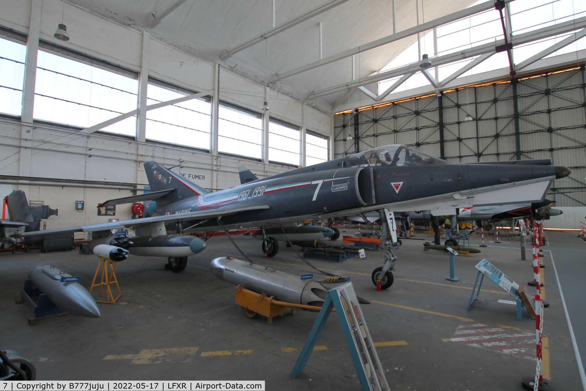 7, Dassault Etendard IV.M C/N 7, at Musée de l'Aéronautique Navale