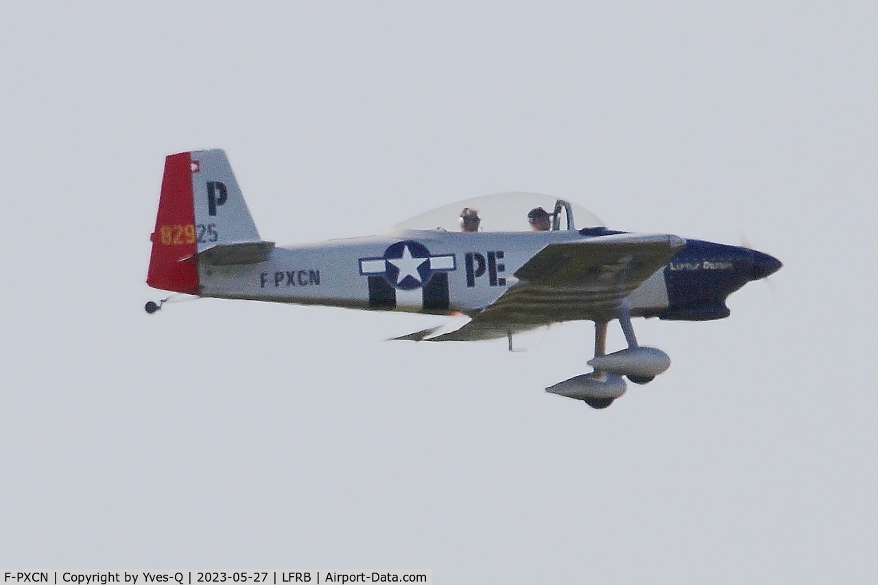 F-PXCN, 2019 Van's RV-8 C/N 82925, Van's Aircraft RV-8, Take off rwy 07R, Brest-Bretagne airport (LFRB-BES)