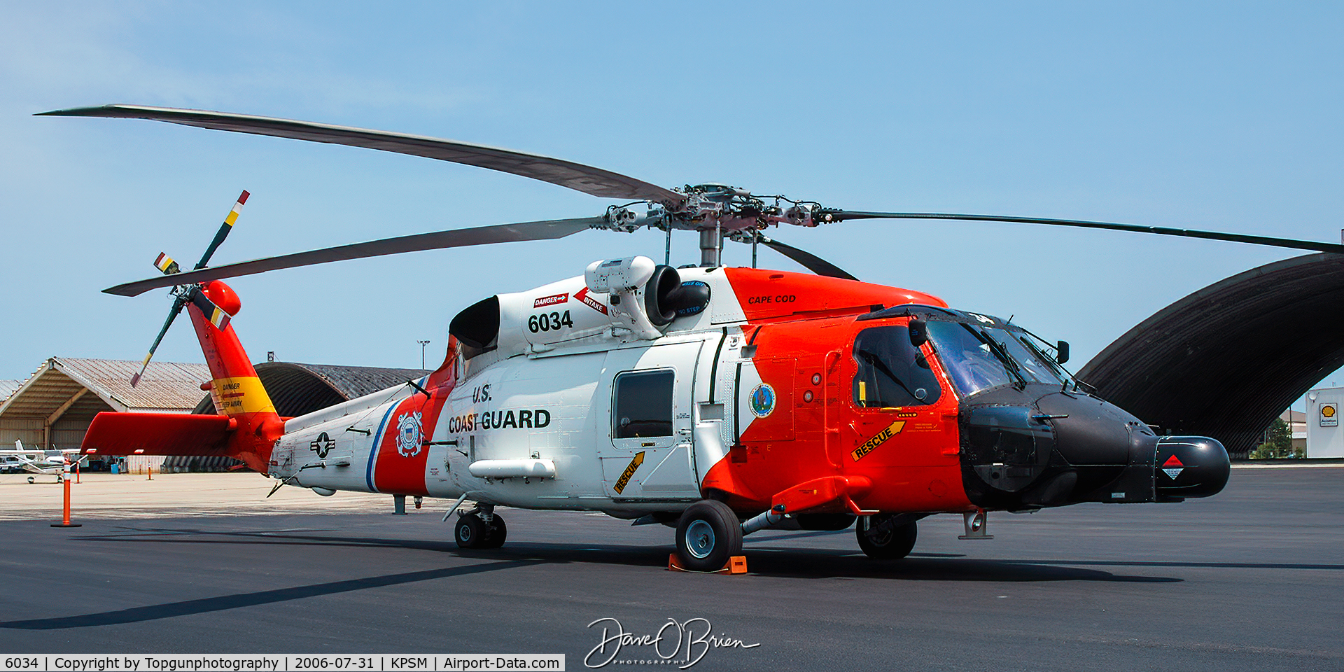 6034, Sikorsky HH-60J Jayhawk C/N 70.1955, out of USCG Air Station Cape Cod
