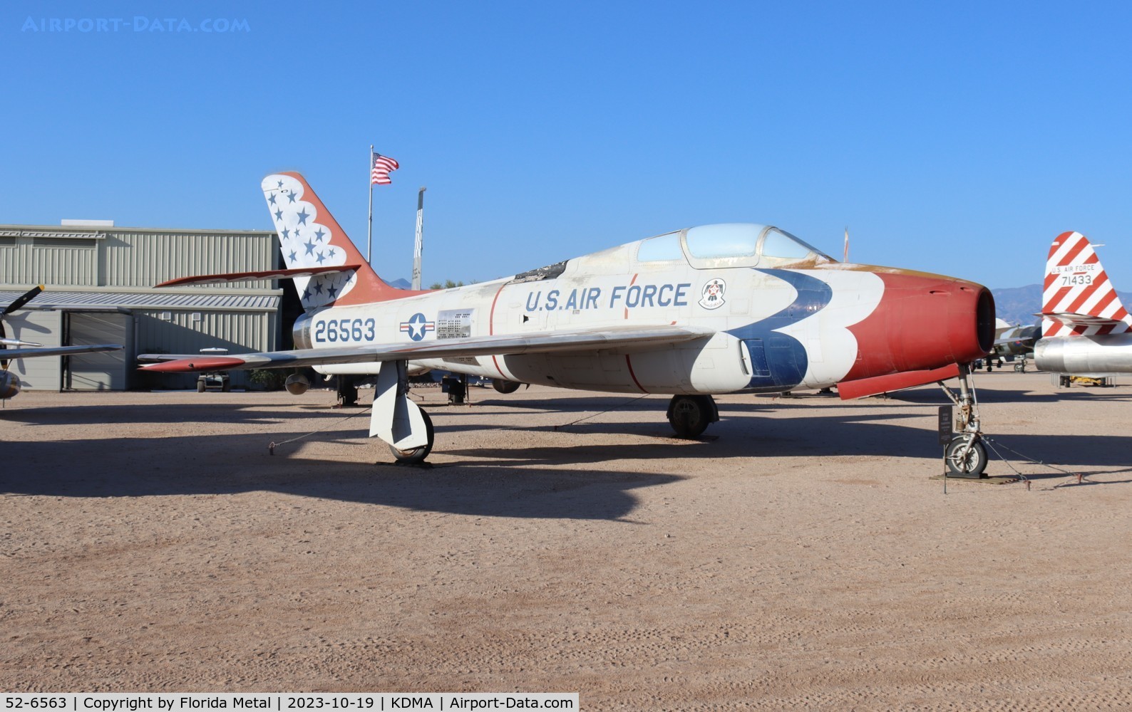 52-6563, Republic F-84F Thunderstreak C/N Not found 52-6563, F-84F zx
