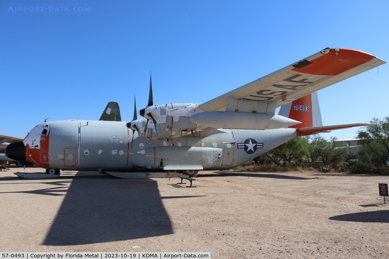 57-0493, 1957 Lockheed C-130D Hercules C/N 182-3200, LC-130 zx