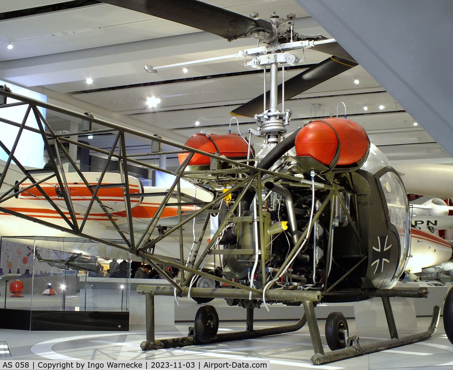 AS 058, Agusta AB-47G-2 C/N 258, Agusta (Bell) AB-47G-2 at Deutsches Museum, München (Munich)