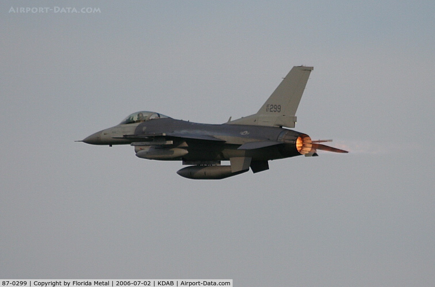 87-0299, 1987 General Dynamics F-16C Fighting Falcon C/N 5C-560, DAB zx