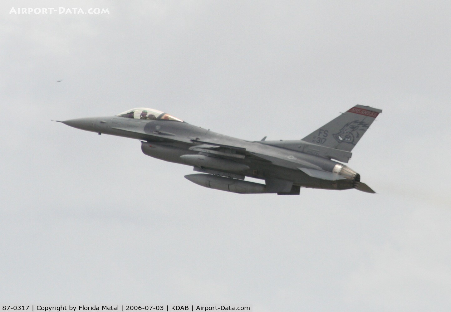 87-0317, 1987 General Dynamics F-16C Fighting Falcon C/N 5C-578, DAB zx