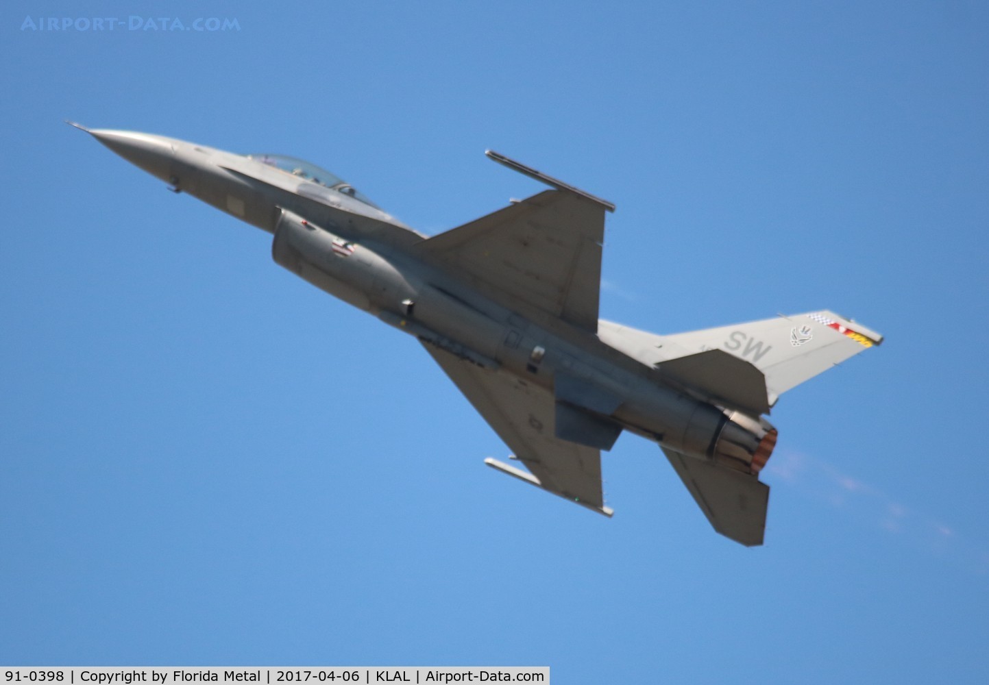 91-0398, 1993 General Dynamics F-16C Fighting Falcon C/N CC-86, F-16 zx